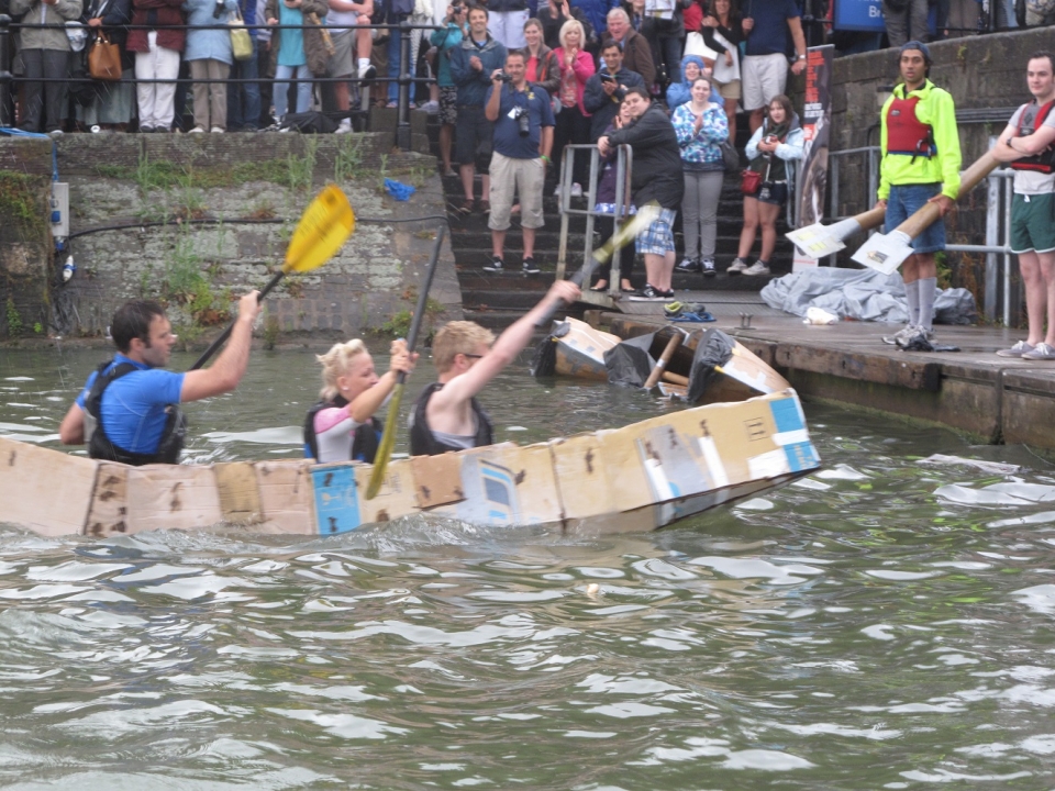 Bristol Harbour Festival: Cardboard boat racing participants wanted - BBC  News